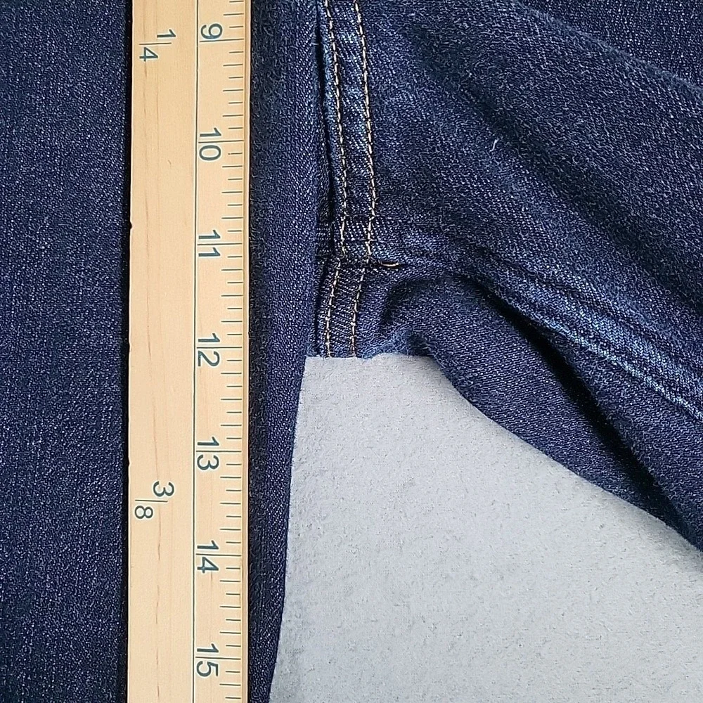 Carhartt Flannel Lined Straight Jeans Women's 16 Regular Blue Plaid Workwear‎